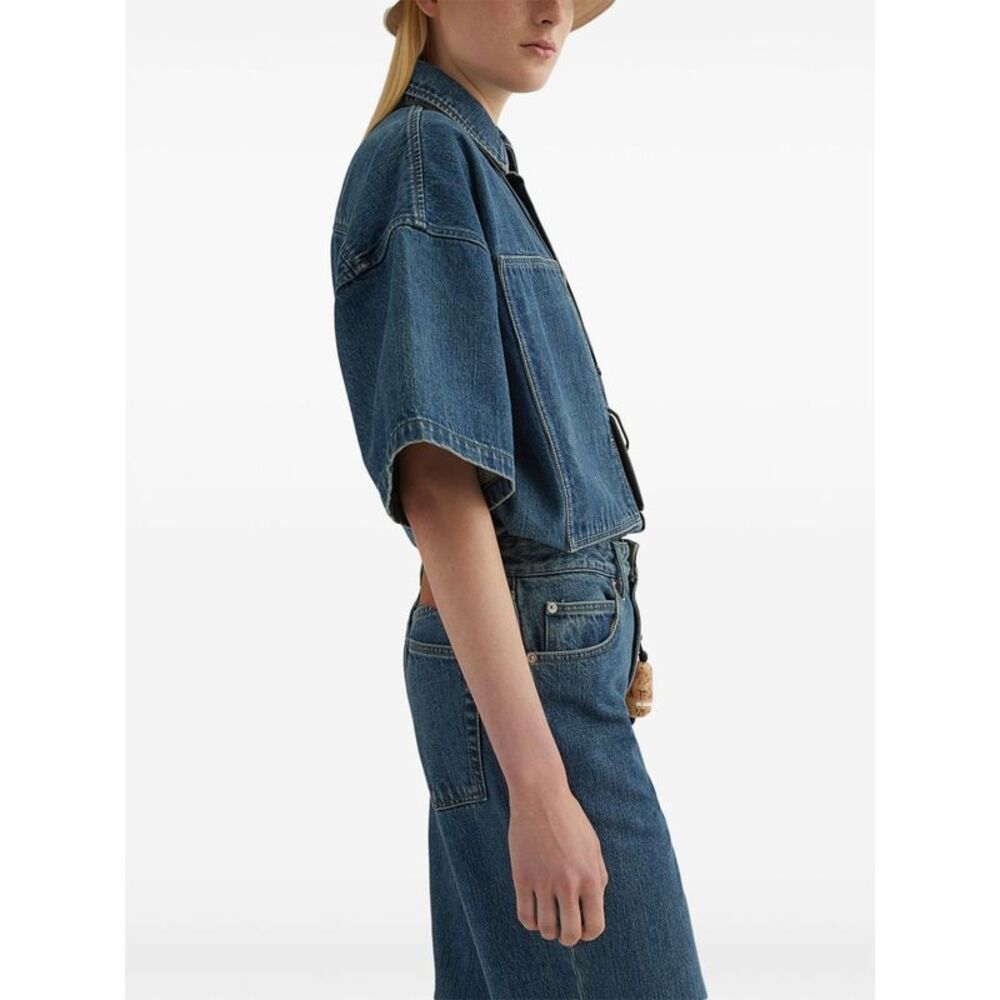 Jil Sander Plus Women's Shirts Blue - Picture 5 of 5